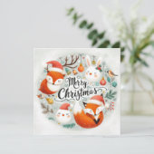 Die erste Weihnachtskarte des Babys Programm (Stehend Vorderseite)