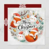 Die erste Weihnachtskarte des Babys Programm (Vorne/Hinten)