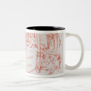 Die erste Weihnachtskarte, durch J.C.Horsley, 1843 Zweifarbige Tasse