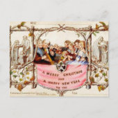 Die erste Weihnachtskarte Feiertagspostkarte (Vorderseite)