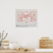 Die erste Weihnachtskarte von J.C.Horsley, 1843 Poster (Küche)