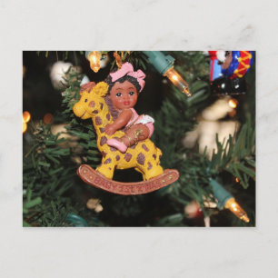 Die erste Weihnachtspostkarte des Babys Feiertagspostkarte