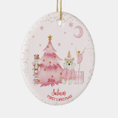 Die erste Weihnachtszeit des Babys - die Nutcracke Keramik Ornament (Rechts)