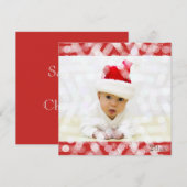 Die erste Weihnachtszeit des Babys mit Foto Feiertagskarte (Vorne/Hinten)