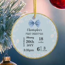 Die erste Weihnachtszeit des Babys mit Foto