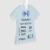 Die erste Weihnachtszeit des Babys mit Foto Ornament (Vorderseite)