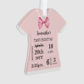 Die erste Weihnachtszeit des Babys mit Foto Ornament (Vorderseite)