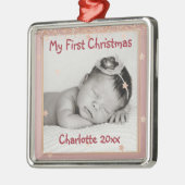 Die erste Weihnachtszeit des Babys, Name, Ornament Aus Metall (Links)