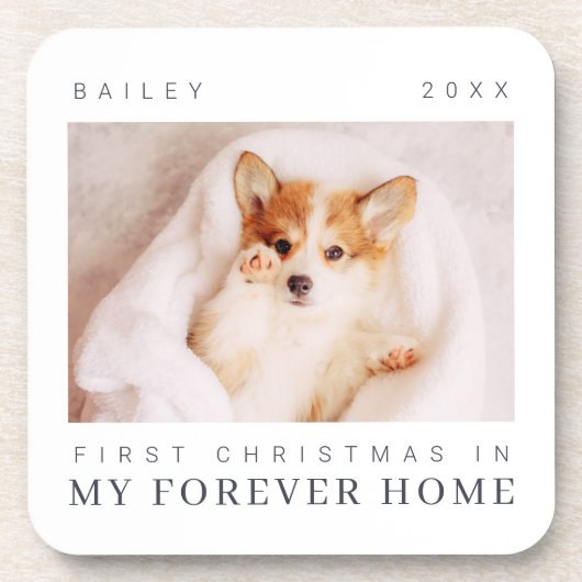 Die erste Weihnachtszeit des Hauses in ewig Zuhaus Getränkeuntersetzer (Vorderseite)