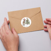 Die erste Weihnachtszeit des süßen Donkey, Brauch Quadratischer Aufkleber