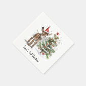 Die erste Weihnachtszeit des süßen Donkey, Brauch Serviette (Ecke)