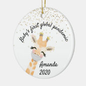 Die erste weltweite Pandemie-Giraffe für Kinder 20 Keramik Ornament (Links)