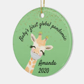 Die erste weltweite Pandemie-Giraffe für Kinder 20 Keramik Ornament (Links)
