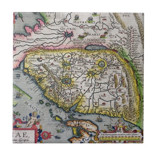 Die erste Western-Atlas-China | 1584 Fliese (Vorderseite)