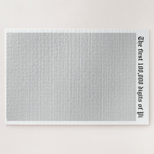 Die ersten 100.000 Ziffern von Pi Puzzle (Horizontal)