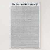 Die ersten 100.000 Ziffern von Pi Puzzle (Vertikal)