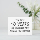 Die ersten 40 Jahre der Kindheit Postkarte (Stehend Vorderseite)