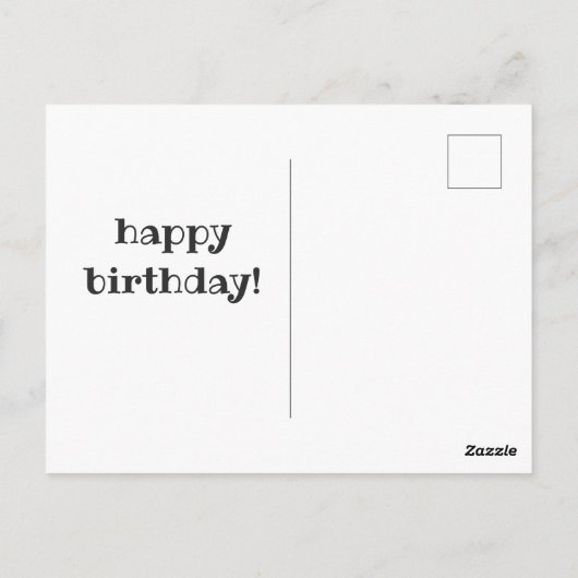 Die ersten 40 Jahre der Kindheit sind die schwerst Postkarte (Rückseite)