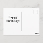 Die ersten 50 Jahre der Kindheit sind die schwerst Postkarte (Rückseite)