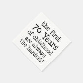 Die ersten 70 Jahre Napkins aus der Kindheit Serviette (Ecke)