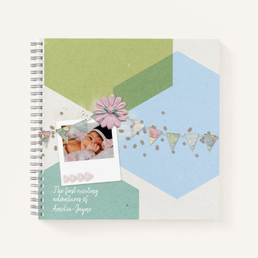 Die ersten aufregenden Abenteuer des Kinderbuch Notizblock (Vorderseite)