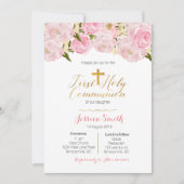 Die ersten Einladungen der heiligen Kommunion durc (Vorderseite)