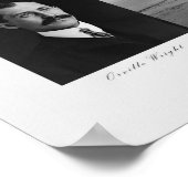 Die ersten Flüge - die Gebrüder Wright Poster (Ecke)