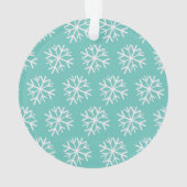 Die ersten Schneeglobe-Schneeflocken des Babys Aqu Ornament (Rückseite)