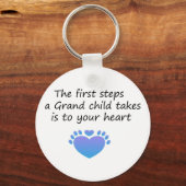 Die ersten Schritte Einzigartiges Großkind Schlüsselanhänger (Vorderseite)