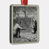 Die ersten Schritte Silbernes Ornament (Rechts)