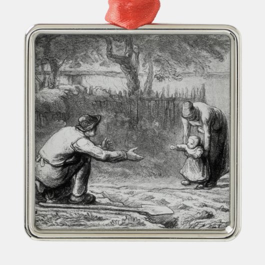 Die ersten Schritte Silbernes Ornament (Vorne)