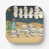 Die ersten Weihnachten 3D Die Hirten Pappteller (Vorderseite)