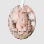 Die ersten Weihnachten des Kindes Ornament (Vorderseite)