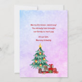 Die ersten Weihnachten unseres Sohnes (Rückseite)