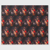 Die ersten Weihnachten Vintag Geschenkpapier (Flach)