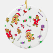 Die ersten Weihnachten zusammen Personalisiert Keramik Ornament (Hinten)