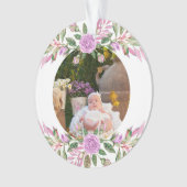 Die ersten Weihnachtsfeiern mit Blume Ornament (Vorderseite)