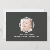 Die ersten Weihnachtskarten des Babys - Kohle Einladung (Rückseite)