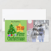 Die ersten Weihnachtskarten für Babys Feiertagskarte (Vorne/Hinten)