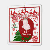 Die ersten Weihnachtslieder des Babys mit Schlafen Keramikornament (Links)