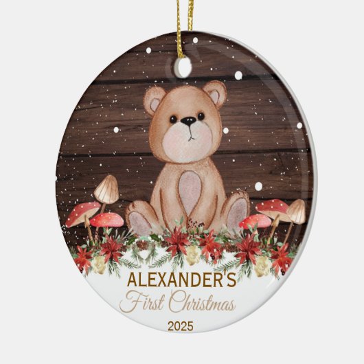 Die ersten Weihnachtsschmuck-Tiere des Babys Keramik Ornament (Links)