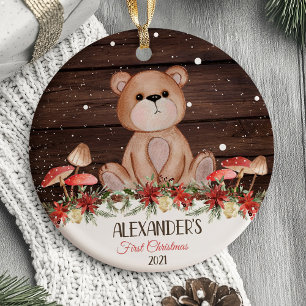 Die ersten Weihnachtsschmuck-Tiere des Babys Keramik Ornament