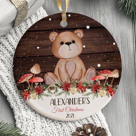 Die ersten Weihnachtsschmuck-Tiere des Babys Keramik Ornament