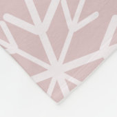 Die ersten Weihnachtsschneeglobe Pink Snowflakes d Fleecedecke (Ecke)