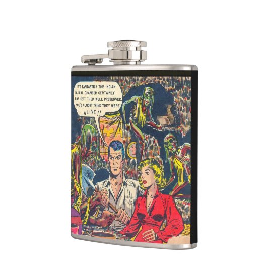 Die ersten Zombies? Flachmann (Links)