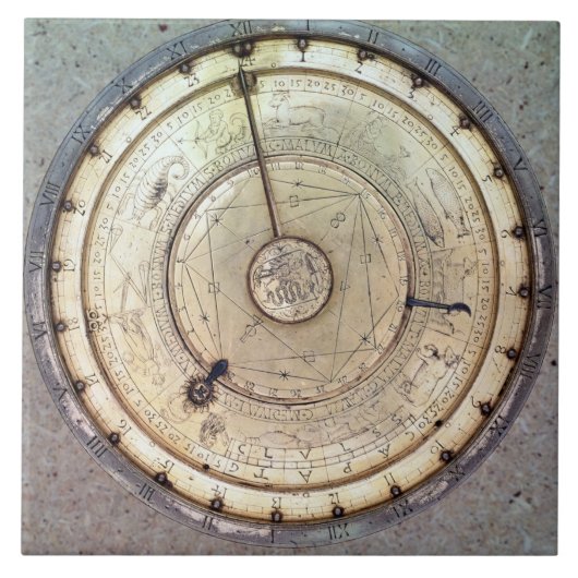 Die erster Frühling gefahrene Uhr mit Fusee, Fliese (Vorderseite)