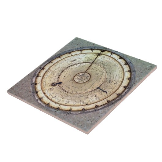 Die erster Frühling gefahrene Uhr mit Fusee, Fliese (Seite)