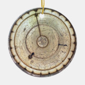 Die erster Frühling gefahrene Uhr mit Fusee, Keramik Ornament (Vorne)