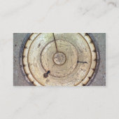 Die erster Frühling gefahrene Uhr mit Fusee, Visitenkarte (Rückseite)