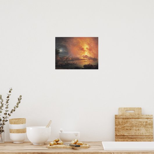 Die Eruption des Vesuvs Poster (Küche)